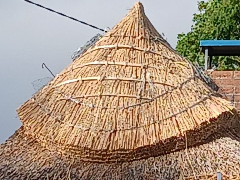 Water reed thatch finial by Mike, Dromineer