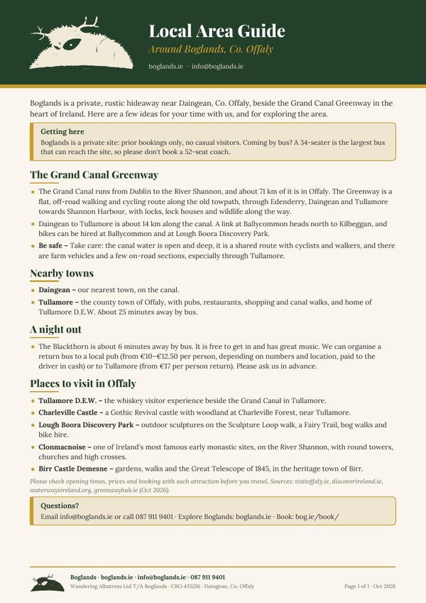 Preview of the Local Area Guide
